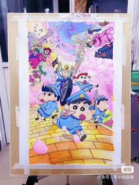 YANGYANG's Crayon Shin-chan 2021 MOVIE Hand drawing with marker